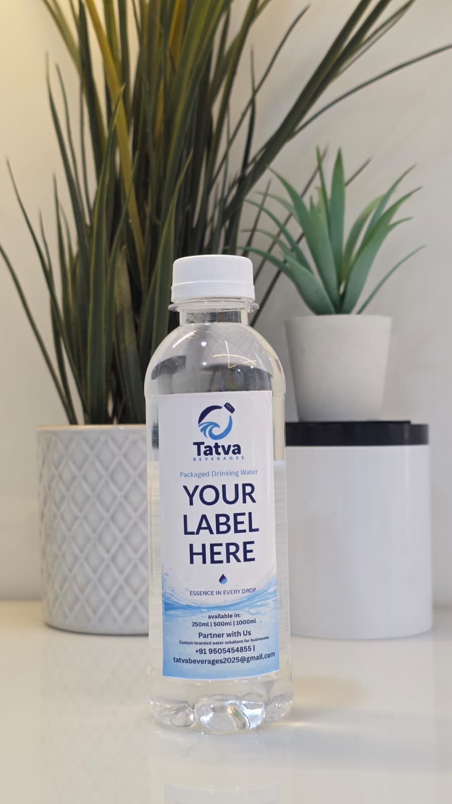 Private label 250ml water bottle — custom branded event water